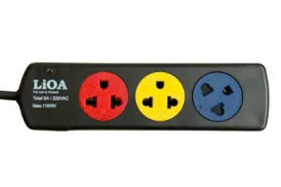 Ổ cắm LiOA 3TN - 3 ổ cắm 3 chấu