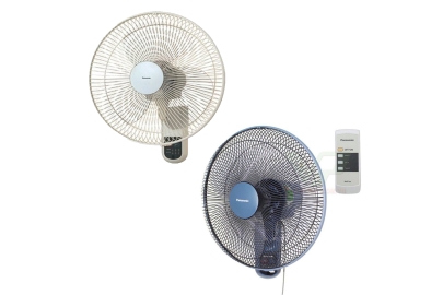 Quạt treo tường Pana F-409M - 3 cánh Xanh/Trắng ngà