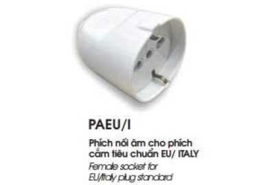 Phích nối âm PAEU/I cho phích cắm tiêu chuẩn EU/ ITALY