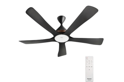 Quạt trần Pana F‑60DGN - 5 cánh Đen có đèn