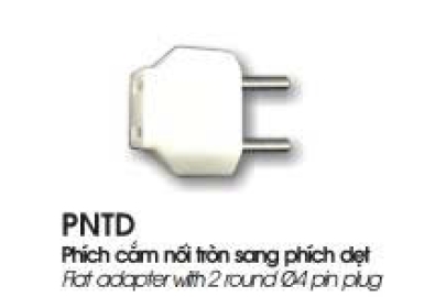 Phích cắm PNTD nối tròn sang phích dẹt