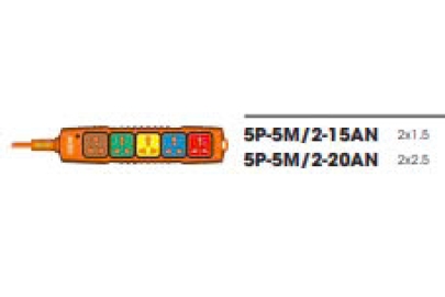 Ổ CẮM SIÊU TẢI CÓ DÂY ĐA NĂNG 5P-3M/2-15AN