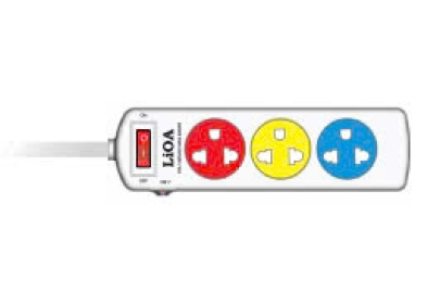 Ổ cắm LiOA 3SND & 3SNW - 3 ổ cắm 3 chấu Đen & Trắng