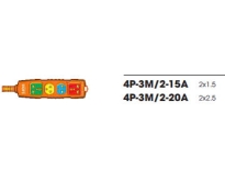 Ổ CẮM SIÊU TẢI CÓ DÂY 4P-3M/2-15A