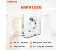Quạt hút gắn tường 1 chiều Nanoco NWV1520 - 16W