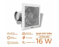 Quạt hút âm trần Có ống dẫn Nanoco NCV1520/C - 16W