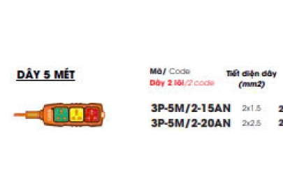 Ổ CẮM SIÊU TẢI CÓ DÂY ĐA NĂNG 3P-3M/2-15AN