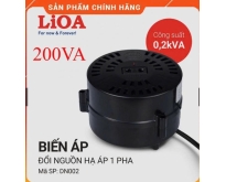 Biến áp DN002 - đổi nguồn hạ cấp 1Pha  0.2KVA