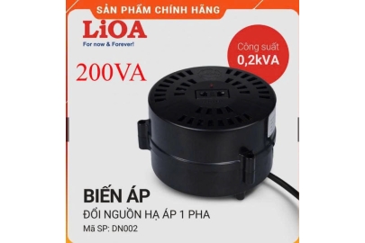 Biến áp DN002 - đổi nguồn hạ cấp 1Pha  0.2KVA