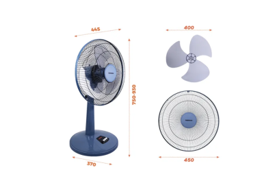 Quạt lửng cơ Nanoco NLF1623B - 3 cánh Xanh/Beige